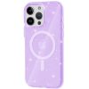 Чехол TPU Galaxy Sparkle с MagSafe и блестками для Iphone 15 Pro Max – Purple 169233