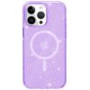 Чехол TPU Galaxy Sparkle с MagSafe и блестками для Iphone 15 Pro Max – Purple