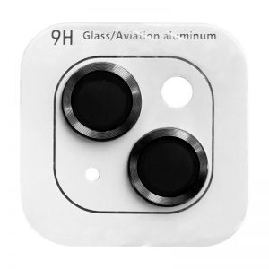 Защитное стекло Metal Classic на камеру для IPhone 15 / 15 Plus – Черный / Midnight