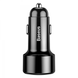Автомобильное зарядное устройство Baseus Magic Series Digital Display PD 3.0 QC 4.0+ 45W USB + Type-C – Black