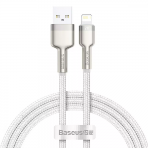 Кабель Baseus Cafule Metal USB – Lightning 2.4A 1м White