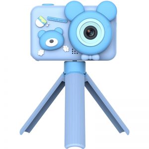 Детский фотоаппарат D32 со штативом трипод Blue
