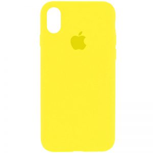 Чехол Silicone Case 360 для Iphone XR Желтый / Neon Yellow