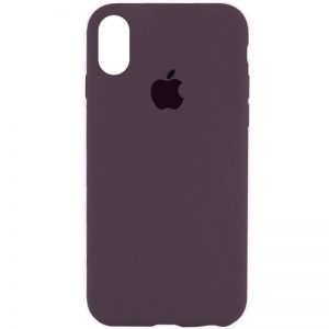 Чехол Silicone Case 360 для Iphone X / XS Фиолетовый / Elderberry