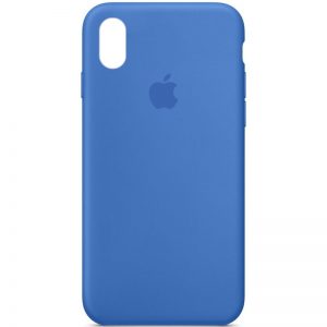 Чехол Silicone Case 360 для Iphone X / XS Синий / Capri Blue
