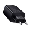 Сетевое зарядное устройство Baseus Compact Quick Charger 30W QC+PD 1Type-C+2USB Black 173231
