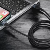 Кабель Proove Light Silicone USB to MicroUSB 2.4A 1m Black 172681