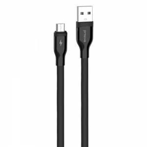 Кабель Proove Flat Out USB to MicroUSB 2.4A 1m Black