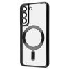 Чехол WAVE Metal Color MagSafe для Samsung Galaxy S22 Прозрачный / Black