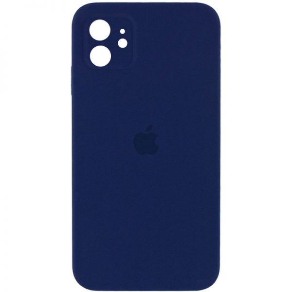 Чохол Silicone Case Square для Iphone 11 Темно-синій / Midnight blue