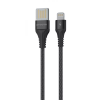 Кабель Proove Double Way Weft USB – Lightning 2.4A 1м Black 174490