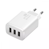 Мережевий зарядний пристрій Baseus Compact 17W 3USB White 174499