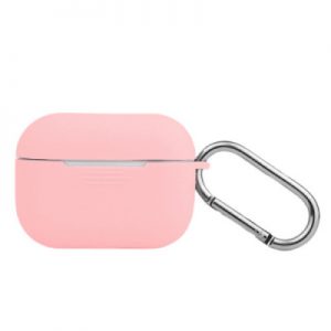 Чехол Silicone Slim с карабином для Apple Airpods Pro Pink