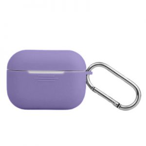 Чехол Silicone Slim с карабином для Apple Airpods Pro Purple
