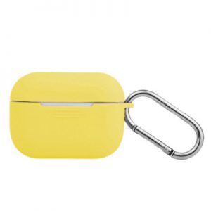 Чехол Silicone Slim с карабином для Apple Airpods Pro 2 Yellow