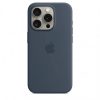 Чехол Silicone case Magsafe для Iphone 15 Pro Storm Blue