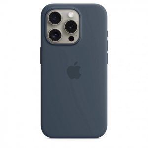 Чехол Silicone case Magsafe для Iphone 15 Pro Max Storm Blue
