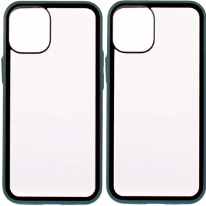 Чехол CoWay для Iphone 12 Mini Прозрачный/Зеленый