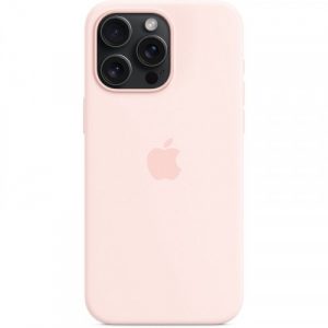 Чехол Silicone case Magsafe для Iphone 15 Pro Light Pink