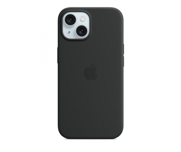 Чехол Silicone case Magsafe для Iphone 15 Black