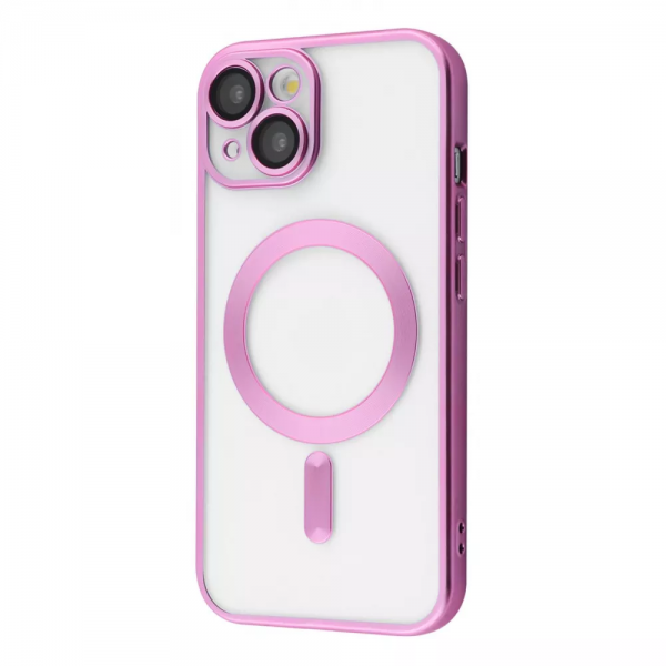 Чохол Metal Matte MagSafe для Iphone 15 Pink