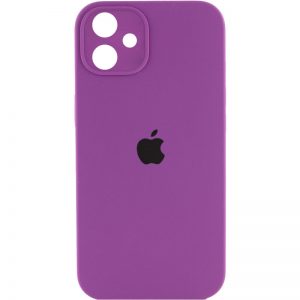 Чехол Silicone Case Square для Iphone 11 Фиолетовый / Grape