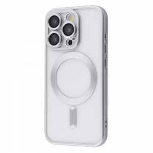 Чехол Metal Matte MagSafe для Iphone 15 Pro Max White