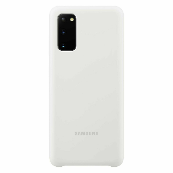 Чохол Silicone Cover для Samsung Galaxy S20 White