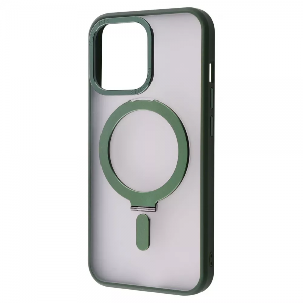 Чохол WAVE Attraction MagSafe підставкою для Iphone 15 Green