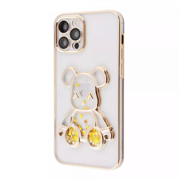 Чохол Shining Bear з блискітками для Iphone 13 Pro Max Gold