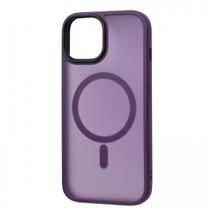 Чехол PHIBR Metal Buttons MagSafe для Iphone 15 Deep Purple