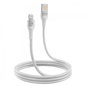 Кабель Proove Double Way Weft USB – Lightning 2.4A 1м White