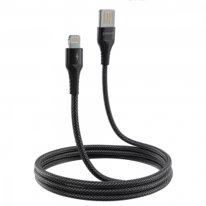 Кабель Proove Double Way Weft USB – Lightning 2.4A 1м Black