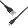 Кабель Proove Double Way Weft USB – Lightning 2.4A 1м Black 174487