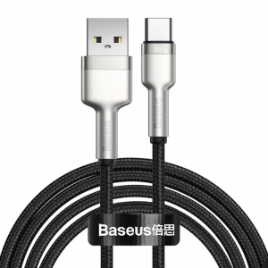 Кабель Baseus Cafule Metal USB to Type-C 66W 2m Black