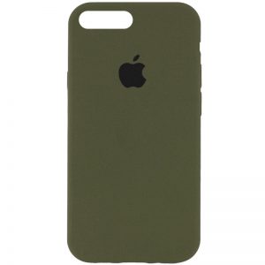 Чехол Silicone Case 360 для Iphone 7 Plus / 8 Plus Зеленый / Dark Olive