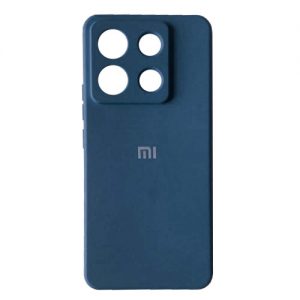 Чехол Silicone Case 360 с защитой камеры для Xiaomi Redmi Note 13 Navy blue