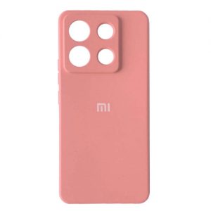 Чехол Silicone Case 360 с защитой камеры для Xiaomi Redmi Note 13 Pink