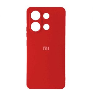 Чехол Silicone Case 360 с защитой камеры для Xiaomi Redmi Note 13 5G Red