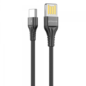 Кабель Proove Double Way Silicone USB – Type-C 2.4A 1м Black