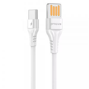 Кабель Proove Double Way Silicone USB – Type-C 2.4A 1м White