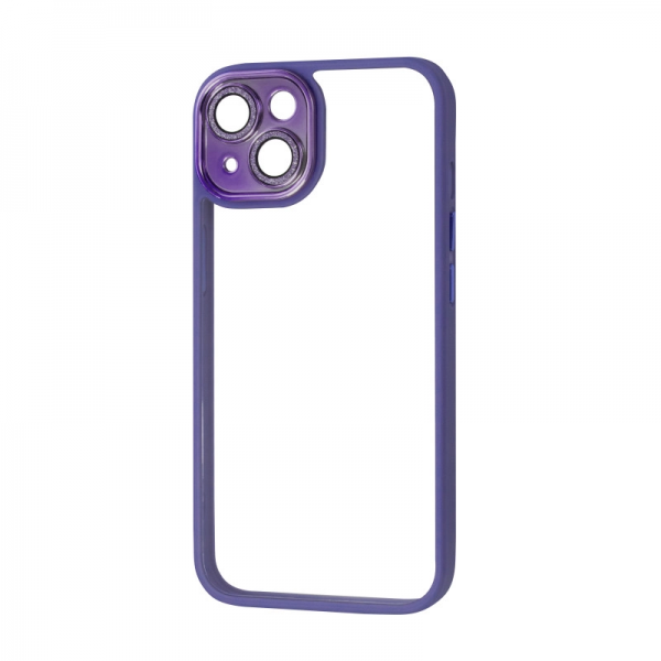 Чехол PHIBR Xrome Lens для Iphone 14 Прозрачный / Deep Purple