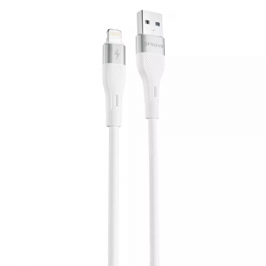 Кабель Proove Light Silicone USB to Lightning 2.4A 1m White