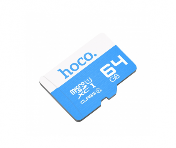 Карта памяти Hoco MicroSDHC 64GB TF high speed Class 10 Blue