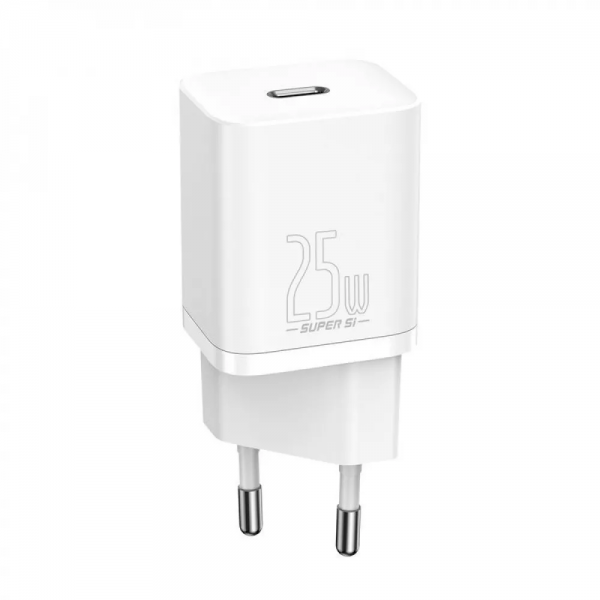 Сетевое зарядное устройство Baseus Super Silicone PD Charger 25W Type-C White