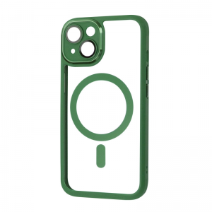 Чехол PHIBR Metallic MagSafe Camera для Iphone 14 Прозрачный / Khaki