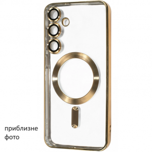 Чехол Xrome MagSafe для Samsung Galaxy S23 Ultra Прозрачный / Gold