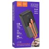 Внешний аккумулятор Hoco J119B Sharp charge со встроенным кабелем 22.5W+PD20W 30000 mAh Black 177759