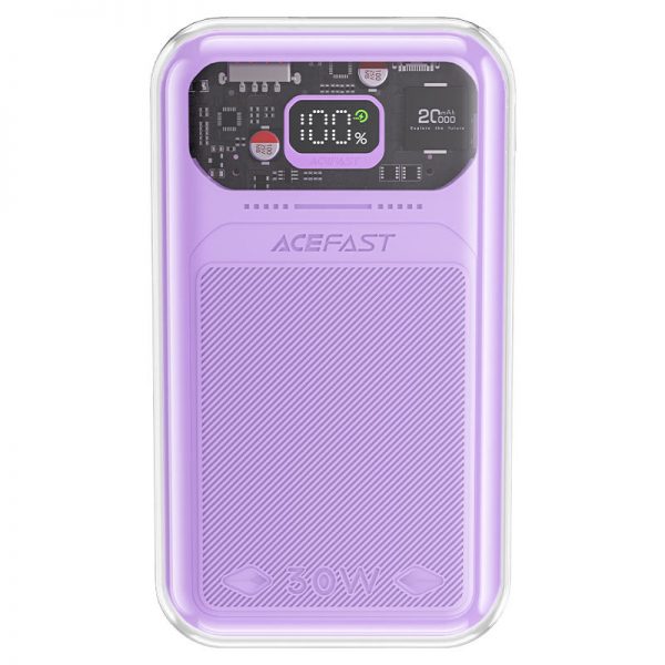 Внешний аккумулятор Acefast M2-20000 Exploration 30W 20000 mAh Purple alfalfa