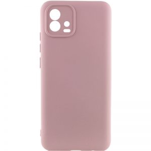 Чехол Silicone Lakshmi A Full Camera для Motorola Moto G72 Розовый / Pink Sand